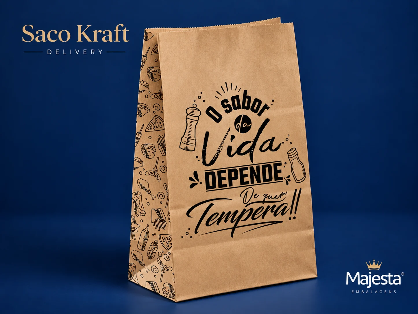 Saco Kraft para Lanche M2