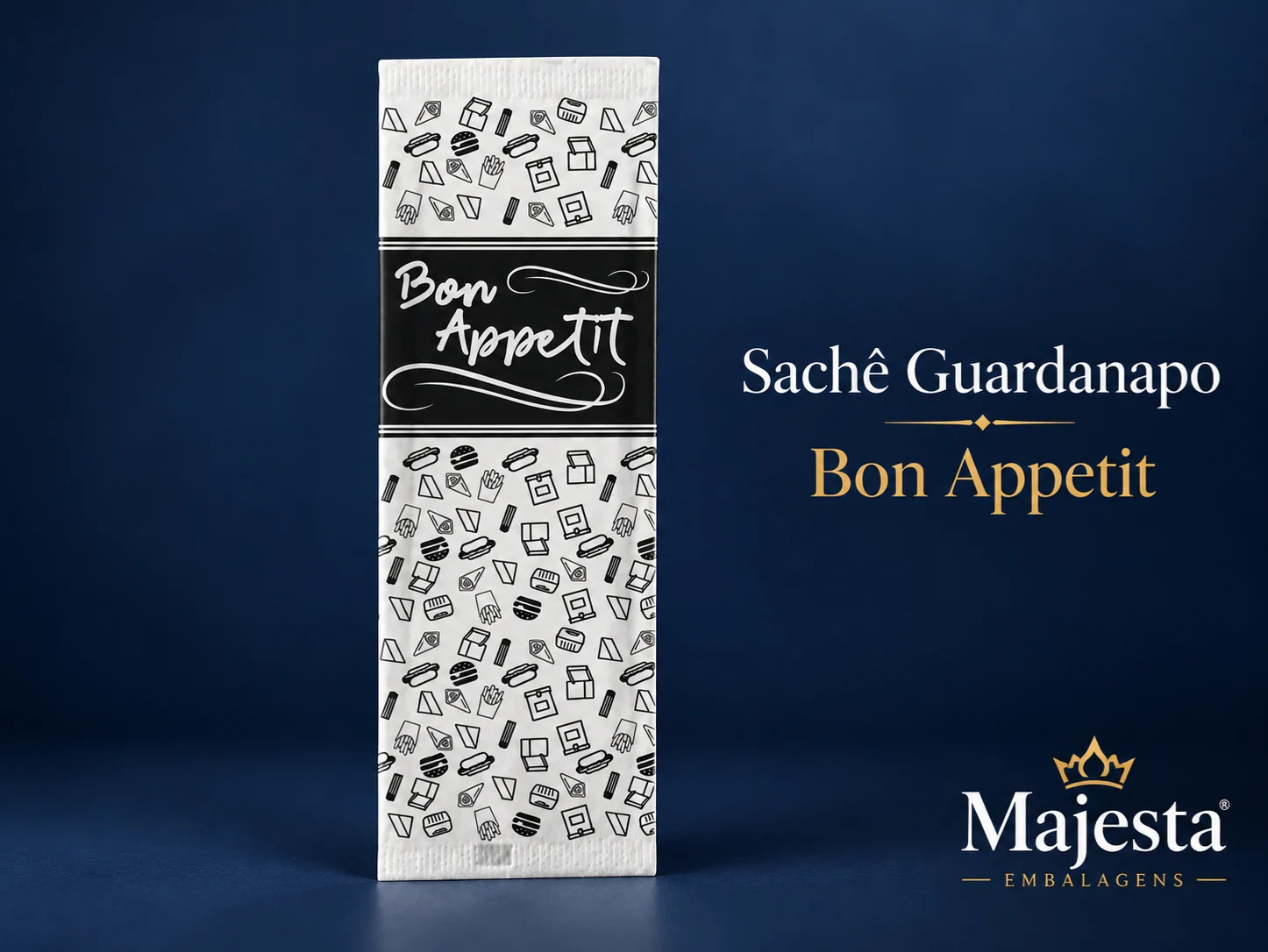 Sachê | Guardanapo de Papel para Delivery com 2 Folhas