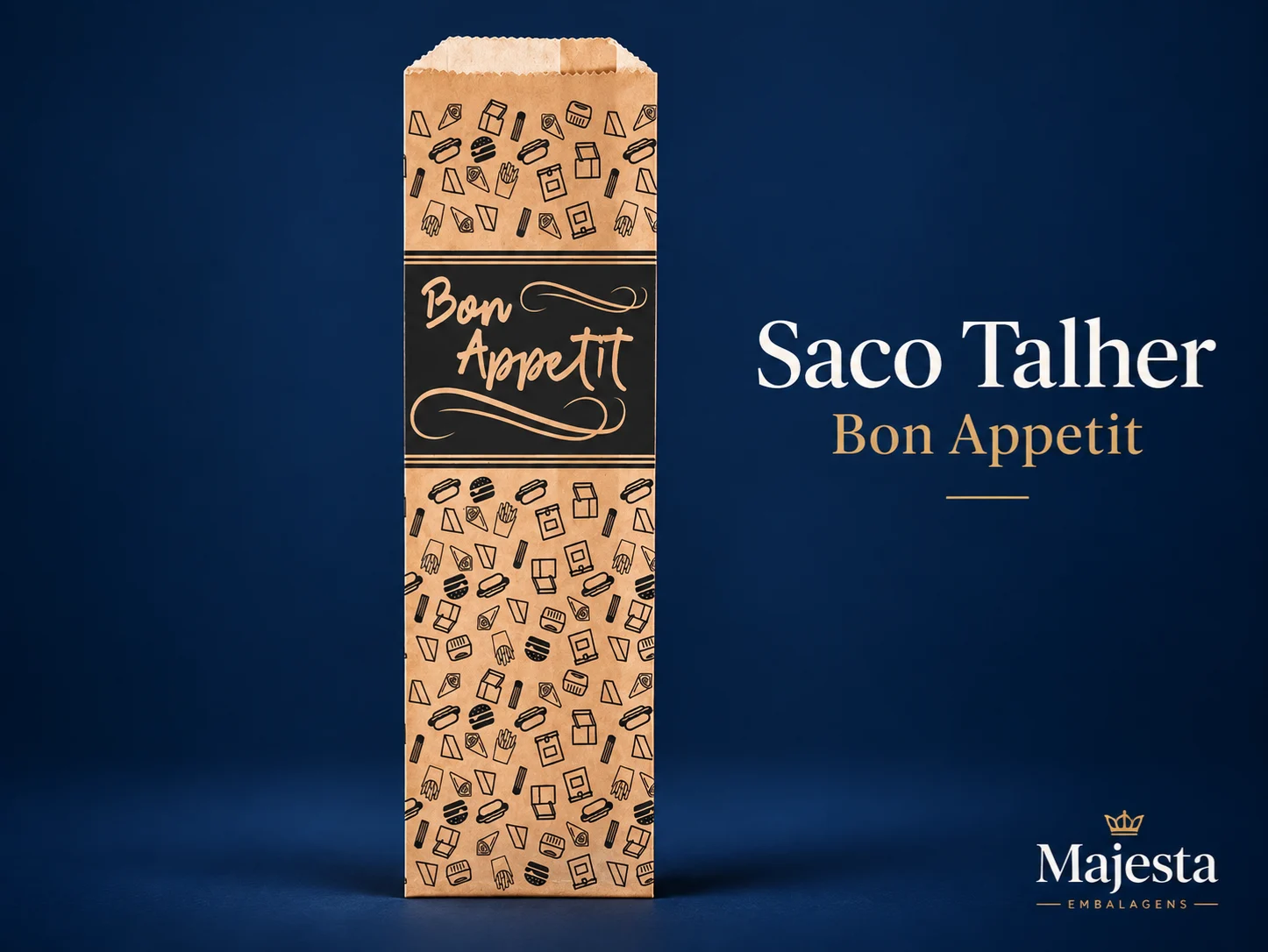 Saquinho | Porta Talher de Papel KRAFT